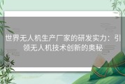 世界无人机生产厂家的研发实力：引领无人机技术创新的奥秘