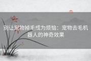 别让宠物掉毛成为烦恼：宠物去毛机器人的神奇效果