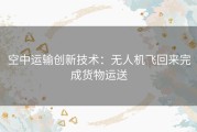 空中运输创新技术：无人机飞回来完成货物运送