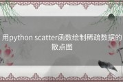 用python scatter函数绘制稀疏数据的散点图