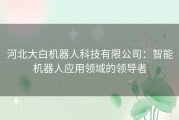 河北大白机器人科技有限公司：智能机器人应用领域的领导者