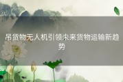 吊货物无人机引领未来货物运输新趋势