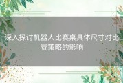 深入探讨机器人比赛桌具体尺寸对比赛策略的影响