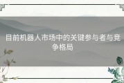 目前机器人市场中的关键参与者与竞争格局