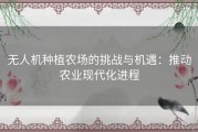 无人机种植农场的挑战与机遇：推动农业现代化进程