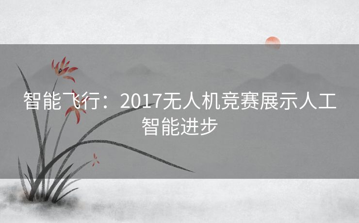 智能飞行：2017无人机竞赛展示人工智能进步