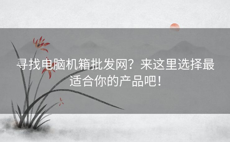 寻找电脑机箱批发网？来这里选择最适合你的产品吧！