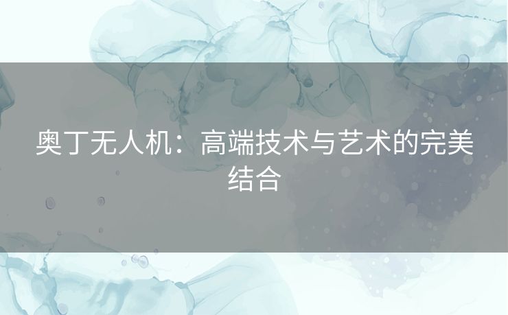 奥丁无人机：高端技术与艺术的完美结合