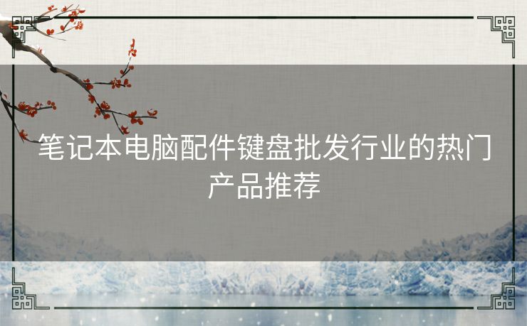 笔记本电脑配件键盘批发行业的热门产品推荐